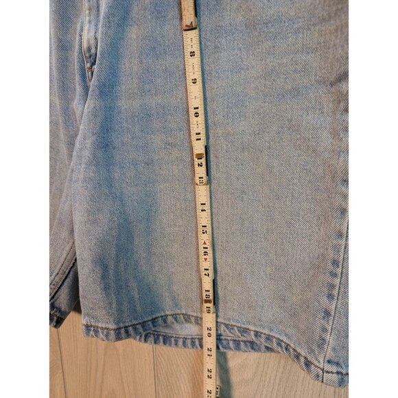 Vintage Levis High Waist Denim Mom Shorts Women Size 16 Mis 90s Y2K Blue - Picture 5 of 6